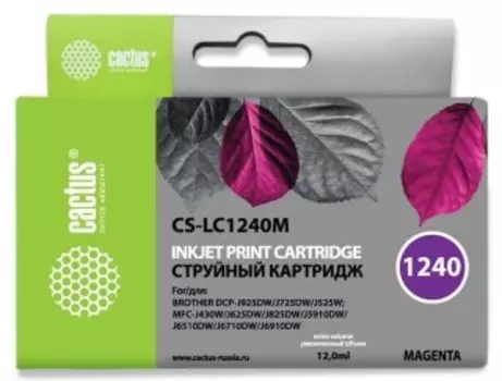 Картридж Cactus CS-LC1240M пурпурный (Картридж)