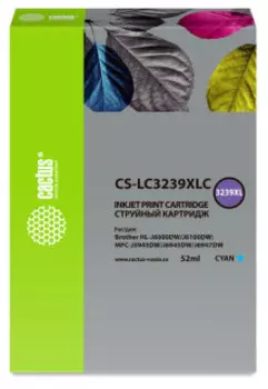 Картридж Cactus CS-LC3239XLC голубой (Картридж)