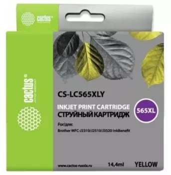 Картридж Cactus CS-LC565XLY желтый