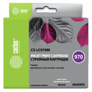 Расходный материал для печати Cactus CS-LC970M пурпурный