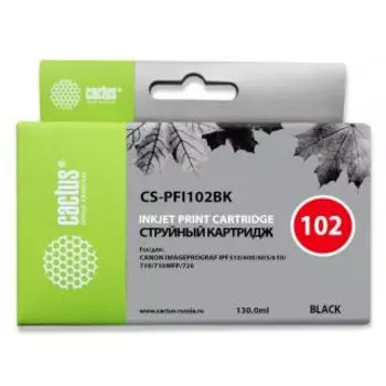 Картридж Cactus CS-PFI102BK черный