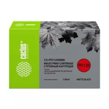 Картридж Cactus CS-PFI120MBK черный матовый