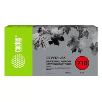 Картридж Cactus CS-PFI710BK черный