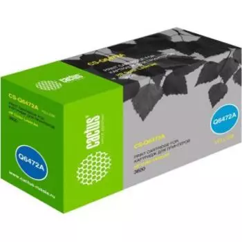 Картридж Cactus CS-Q6472A желтый