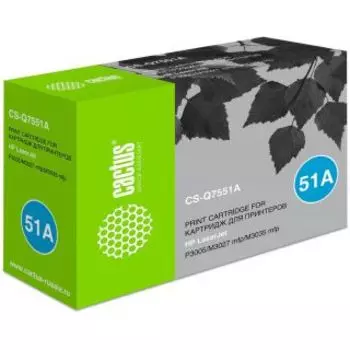 Картридж Cactus CS-Q7551A черный