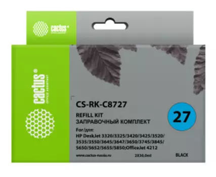 Картридж Cactus CS-RK-C8727 черный 2x60мл Чернила