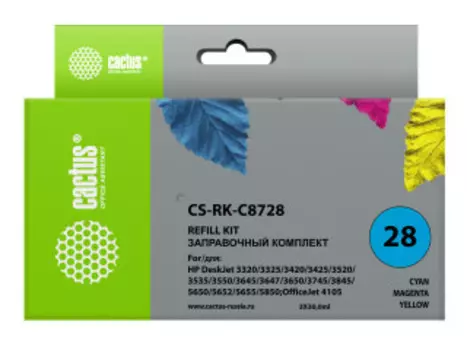 Картридж Cactus CS-RK-C8728 многоцветный 3x90мл Чернила