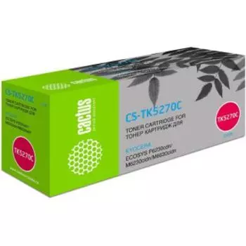 Картридж Cactus CS-TK5270C голубой