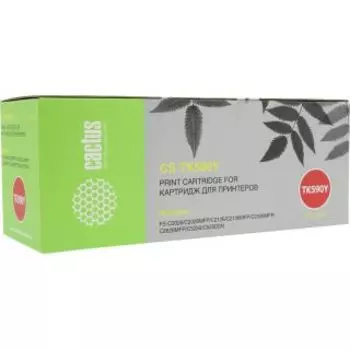 Картридж Cactus CS-TK590Y желтый