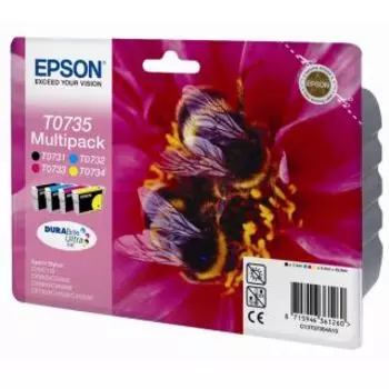 Расходный материал для печати Epson T0735 черный/голубой/пурпурный/желтый