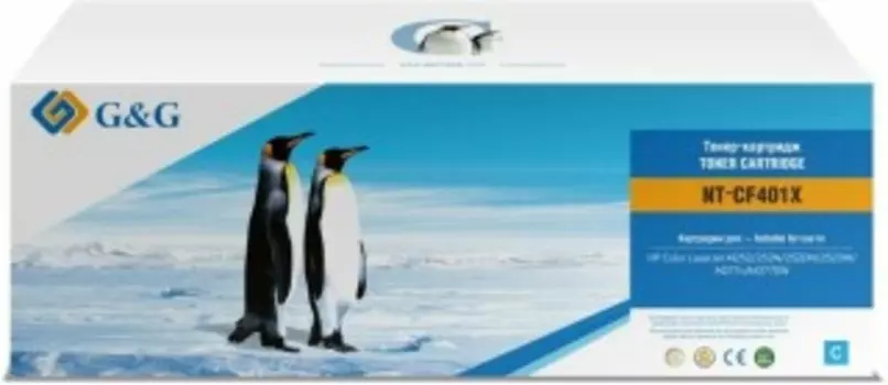 Картридж G&amp;G NT-CF401X голубой (Картридж)