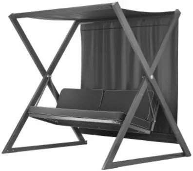 Садовые качели byROOM Сакура 003 графит/темно-серый