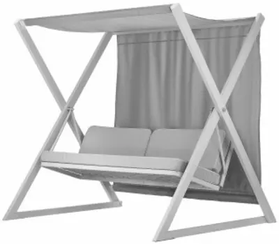 Садовые качели byROOM Сакура 004 серебряный/светло-серый