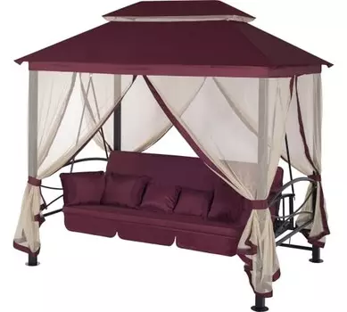 Садовые качели Удачная мебель Пальмира винный (A31.T02) (2 коробки)