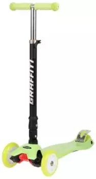 Самокат Graffiti 5358814 колёса световые PU 120/70мм салатовый