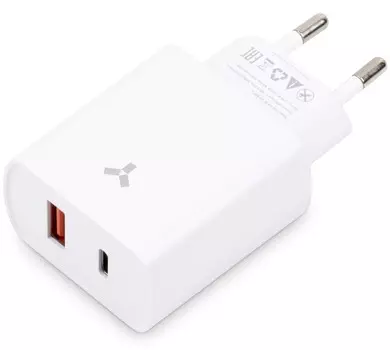 Сетевое зарядное устройство Accesstyle Crystal 20WUT White