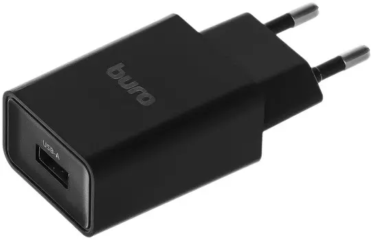 Сетевое зарядное устройство Buro BUWA1 2.1A черный (BUWA10S100BK)