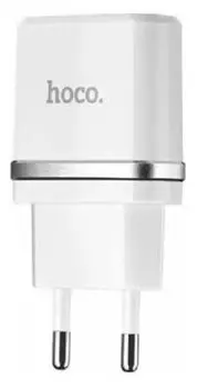 Сетевое зарядное устройство Hoco N1 1USB 2.4A белый (6931474730923)