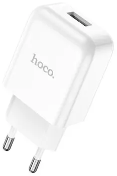 Сетевое зарядное устройство Hoco N2 белый (6931474728814)