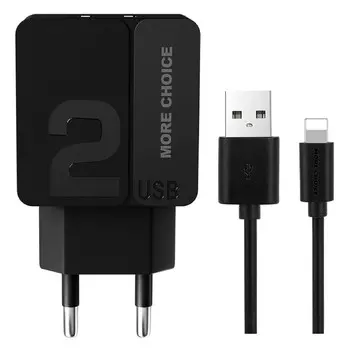 Сетевое зарядное устройство More choice NC46i Black/Black
