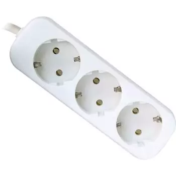 Сетевой фильтр Defender E318 1.8м, 3роз. белый (99221)