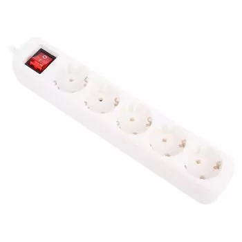 Сетевой фильтр Defender S550 5м, 5 роз. белый (99243)