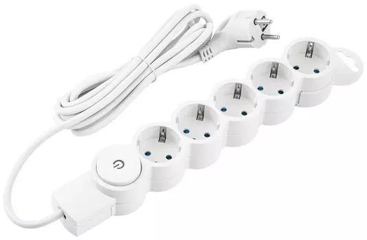 Сетевой фильтр DUWI 32576 5 (5гн. 3м) белый