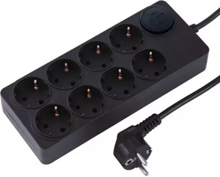 Сетевой фильтр Ippon BK-8-EU-3-16-B (3м 8 роз.) черный