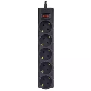 Сетевой фильтр Perfeo PF-A4718 (5роз. 5м) черный