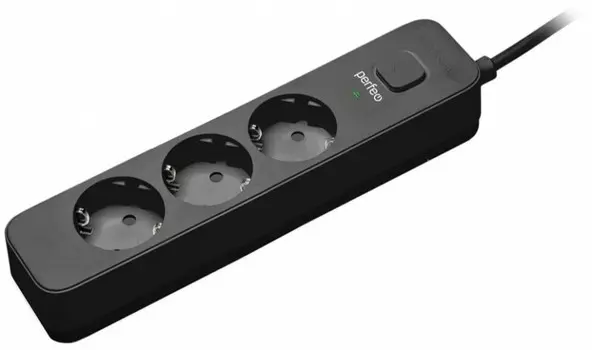 Сетевой фильтр Perfeo PF-C3950 (3роз 1,5м) черный