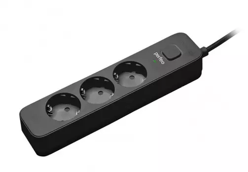 Сетевой фильтр Perfeo PF-C3952 (3роз 3м) черный