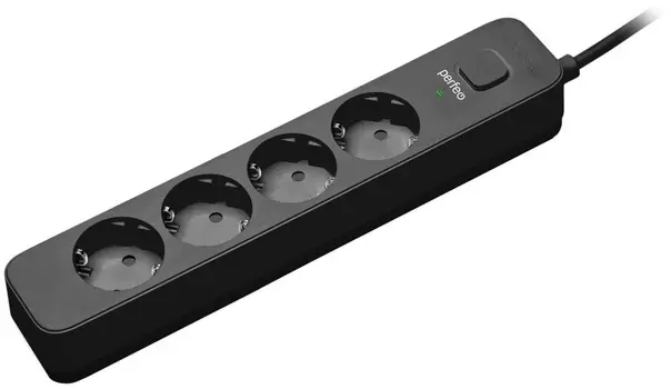 Сетевой фильтр Perfeo PF-C3958 (4роз 1,5м) черный