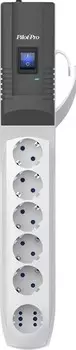 Сетевой фильтр Pilot PRO 2023 (179) (7м 6 роз.) серый