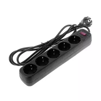 Сетевой фильтр Smartbuy SBSP-18-K 1.8м 5роз. черный