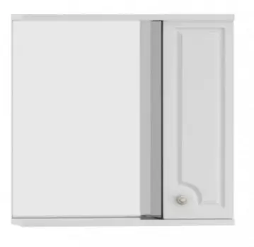 Шкаф с зеркалом Dorff Tradition M95MPR0751WG64 правый, белый