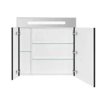 Шкаф с зеркалом Roca NORD VICTORIA Black Edition 800мм черный глянец (ZRU9000100)