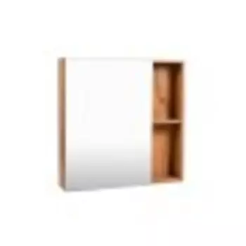 Шкаф с зеркалом Viant Бостон 50 дуб вотан правый/левый без подсветки (VBOS50-ZSH)