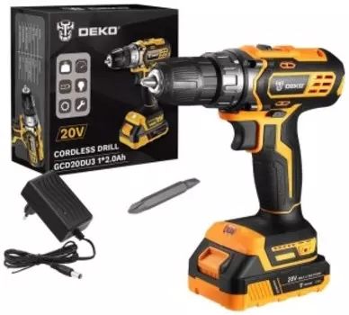 Шуруповерт Deko GCD20DU3 case (063-4145)