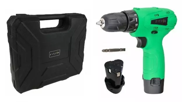 Шуруповерт Zitrek Green 12-Li (акк. 2шт, ЗУ, бита, кейс) (063-4072)