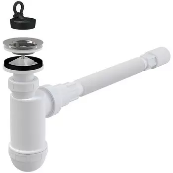 Сифон Alca Plast A41 Flexi для раковины с гибким соединением (A41+A71)