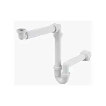 Сифон Alca Plast A434 для умывальника Экономящий пространство с накидной гайкой 5/4