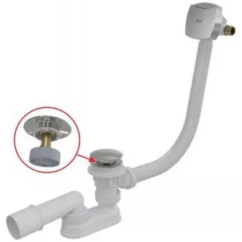 Сифон Alca Plast A508CKM для ванны хром