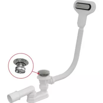 Сифон Alca Plast A516CKM для ванны металл