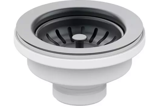 Сифон Alveus 114 ANTHRACITE, нерж. сталь (1127126) Выпуск без перелива