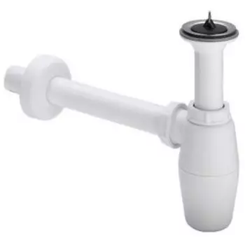 Сифон Viega 103927 с выпуском и пробкой пластик, белый