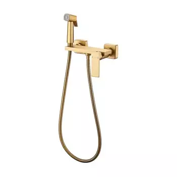 Смеситель для биде Haiba HB5517-5 матовое золото