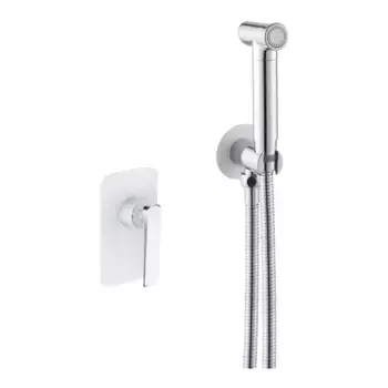 Смеситель для биде Rose R1305F белый/хром