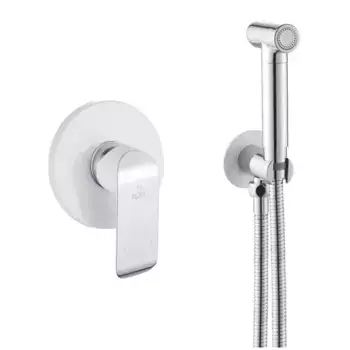 Смеситель для биде Rose R2105F белый/хром