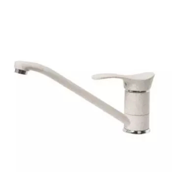 Смеситель для кухни АкваГранитЭкс C-1040 бежевый (328)