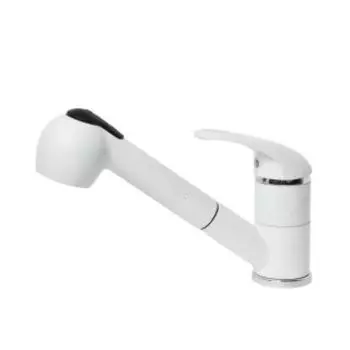 Смеситель для кухни АкваГранитЭкс C-4040 белый (331)